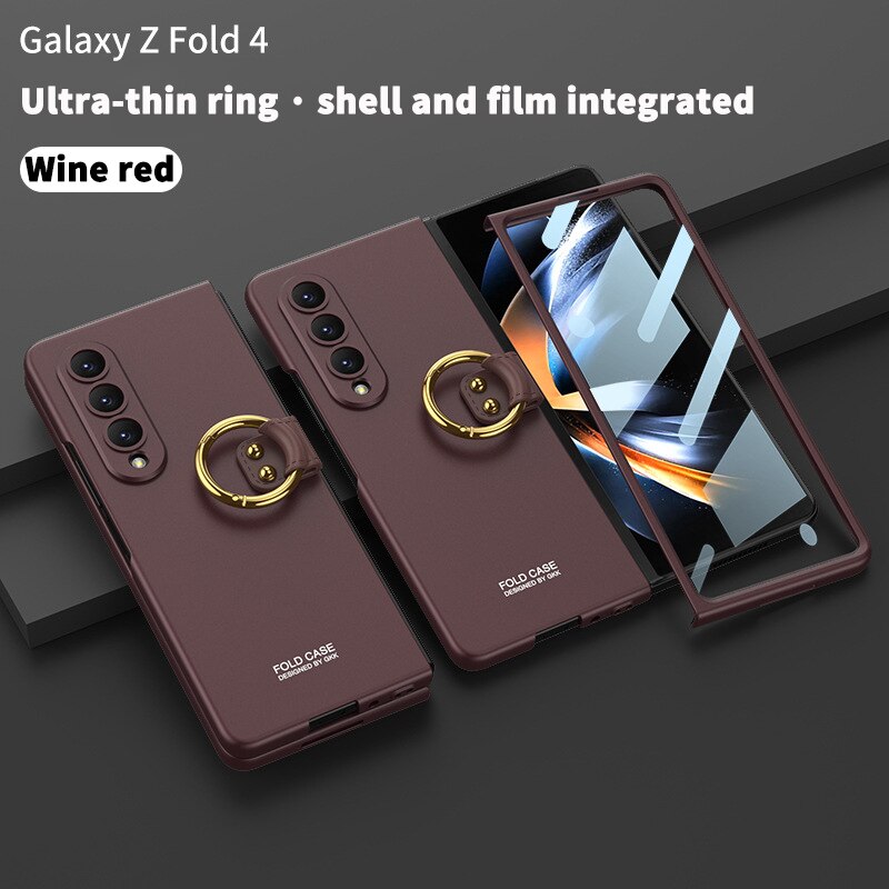 Ultra Thin Shockproof Ring Case For Samsung Galaxy Z Fold 4