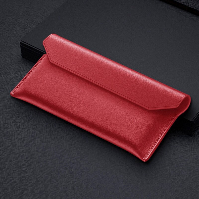 Genuine Leather Magnetic Pouch Case For Samsung Galaxy Z Fold Series