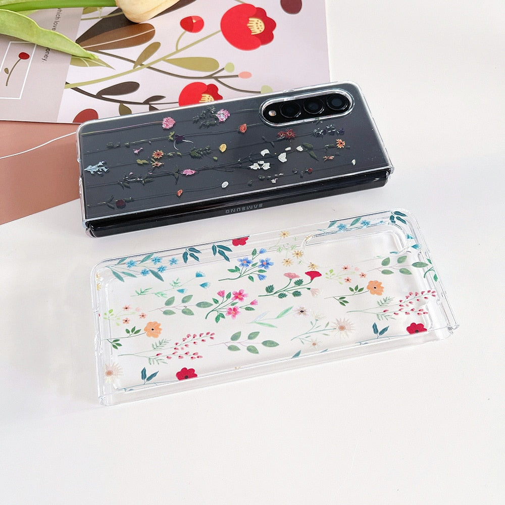 Cute Flowers Case For Samsung Galaxy Z Fold Series
