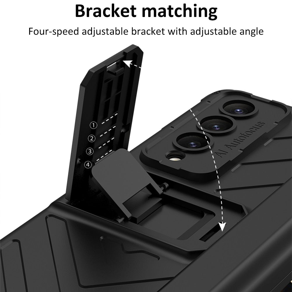 Magnetic Case with Kickstand & Pen Holder For Galaxy Z Fold Series