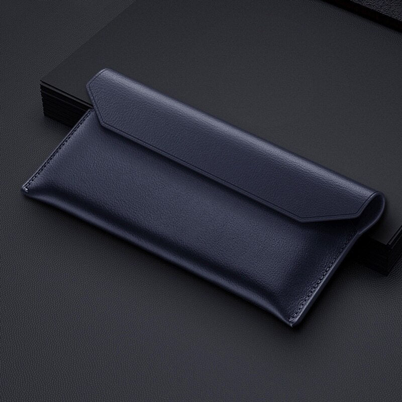 Genuine Leather Magnetic Pouch Case For Samsung Galaxy Z Fold Series
