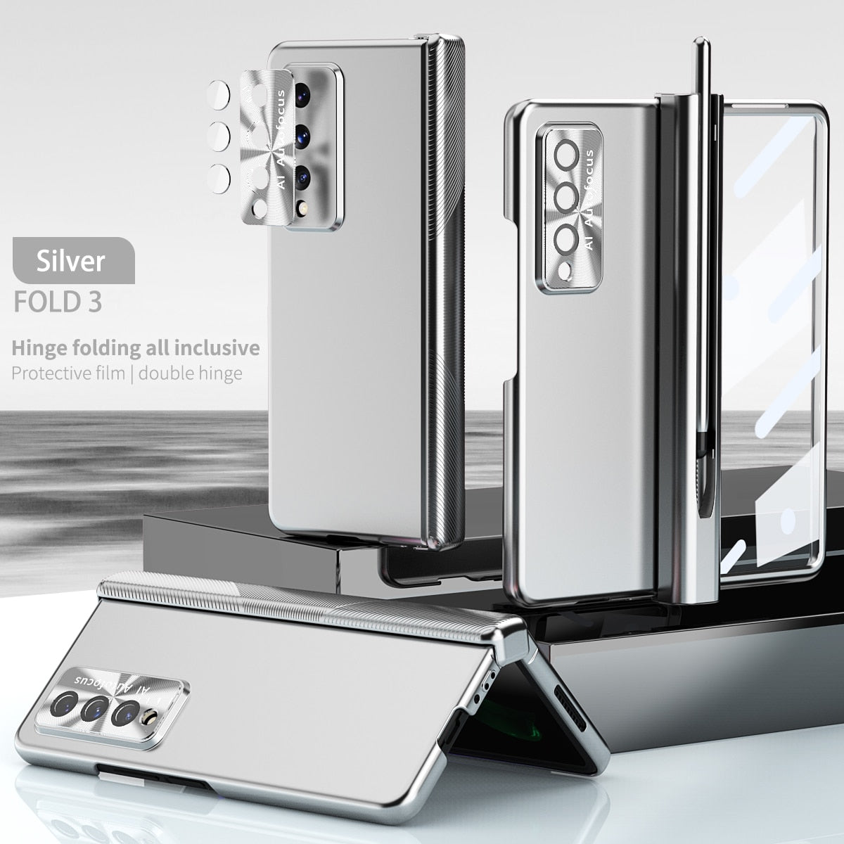 Transparent Case With S Pen For Samsung Galaxy Z Fold Series