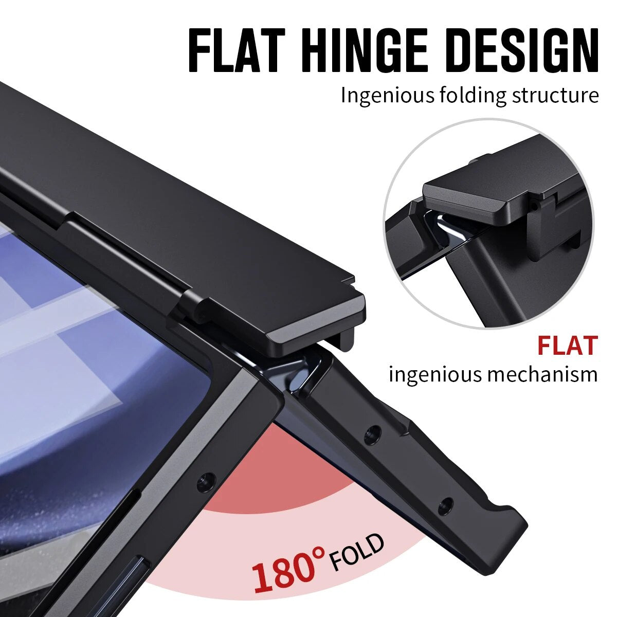 Shockproof Case With Screen Protection Touch Pen & Kickstand For Galaxy Z Fold 5