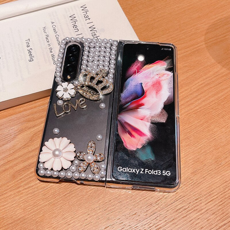 Luxury Bling Rhinestone Case For Samsung Galaxy Z FOLD 4 5G