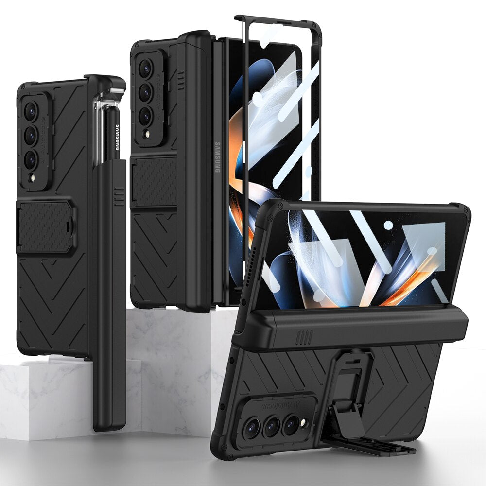 Magnetic Case with Kickstand & Pen Holder For Galaxy Z Fold Series