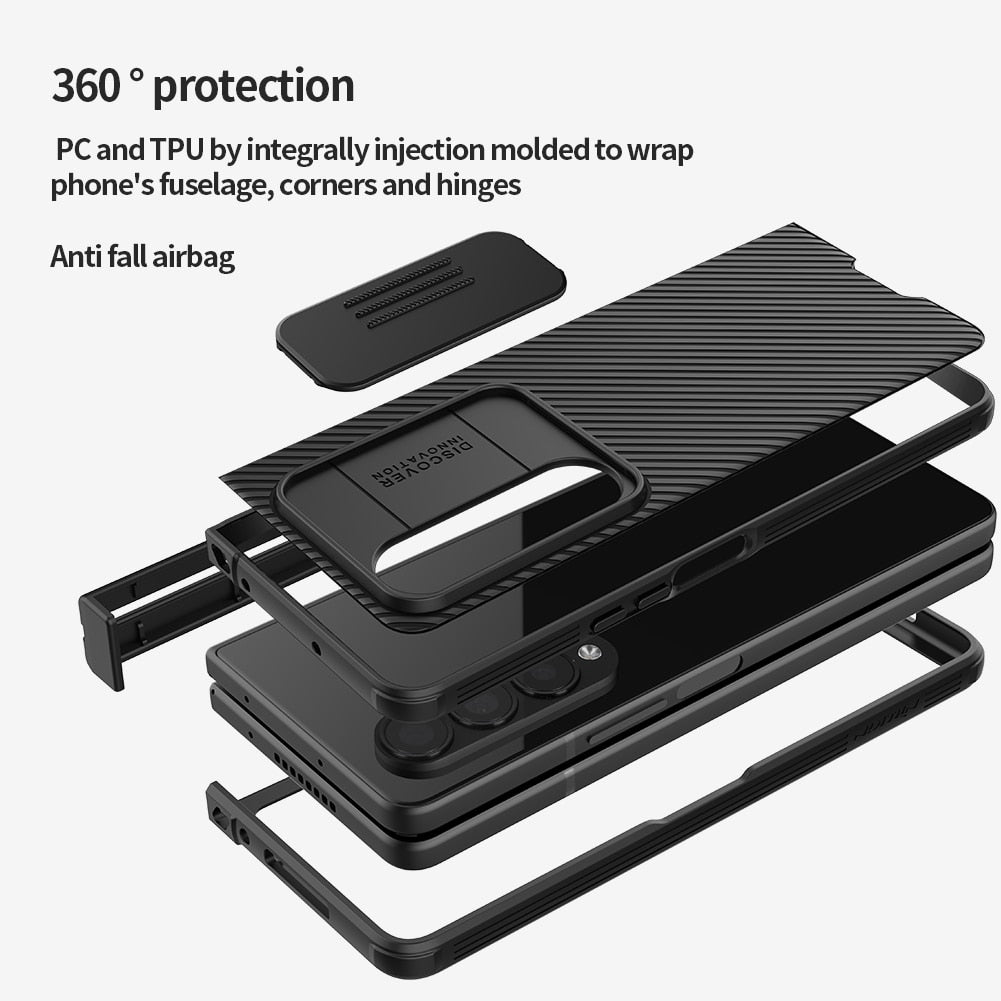 Case with Camera Protection Slide for Samsung Galaxy Z Fold Series