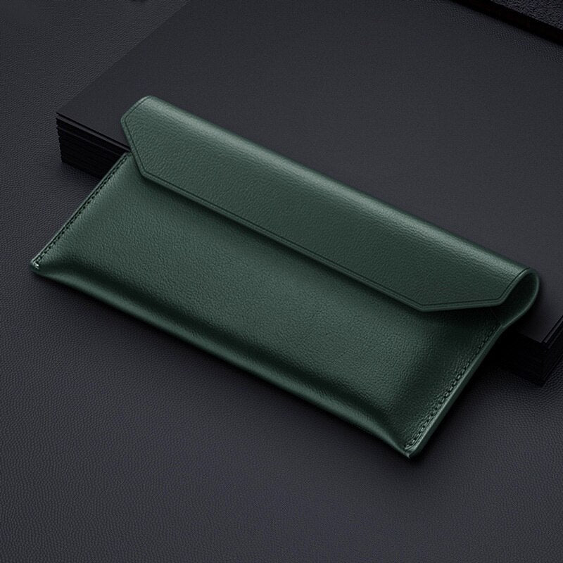 Genuine Leather Magnetic Pouch Case For Samsung Galaxy Z Fold Series