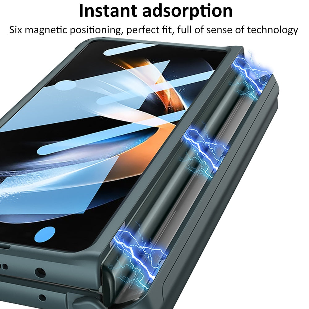 Magnetic Case with Kickstand & Pen Holder For Galaxy Z Fold Series