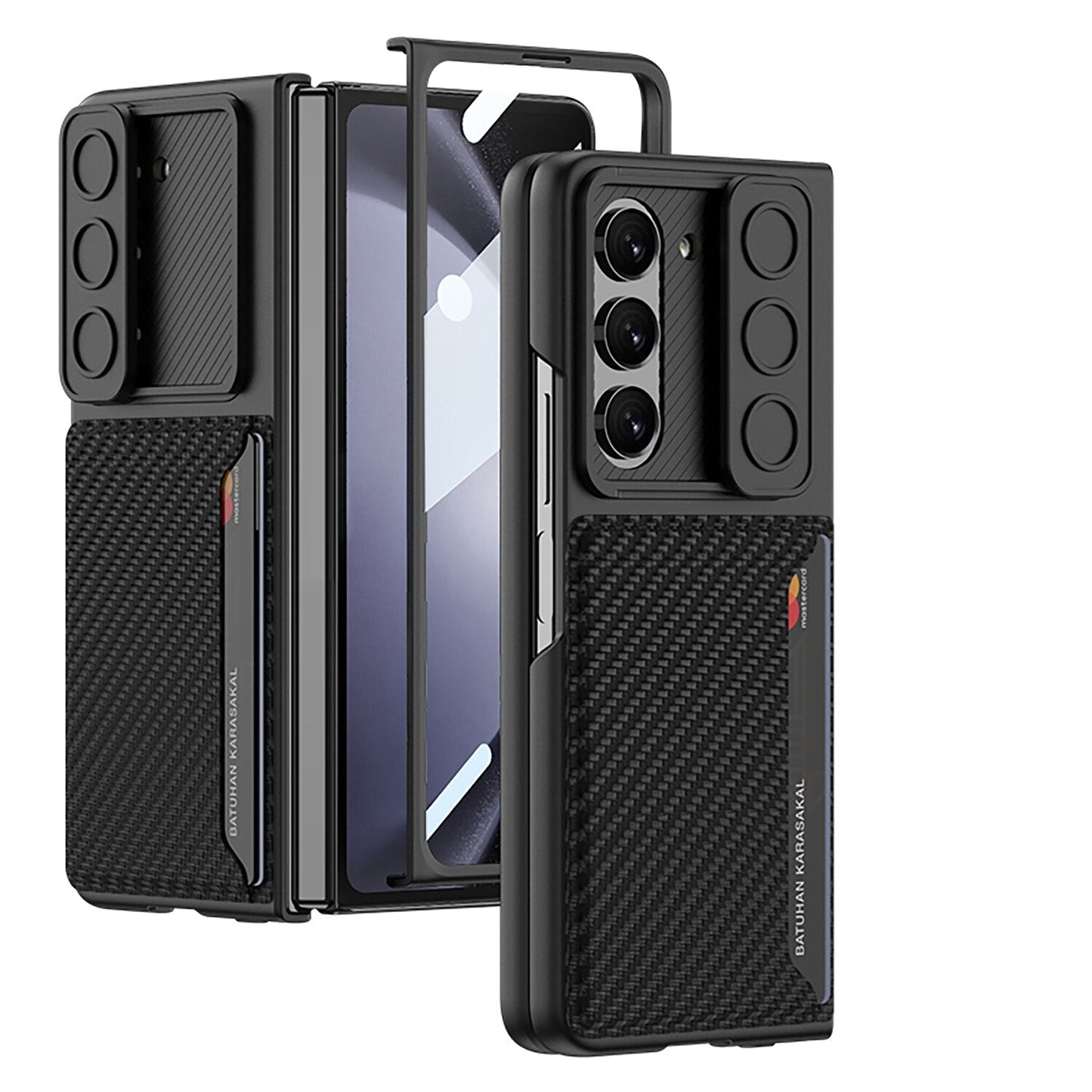 Ultrathin Matte Case with Card Holder For Samsung Galaxy Z Fold 5