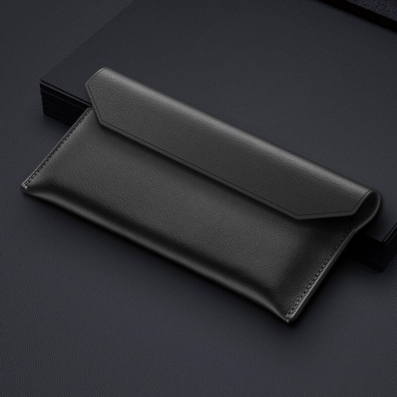 Genuine Leather Magnetic Pouch Case For Samsung Galaxy Z Fold Series
