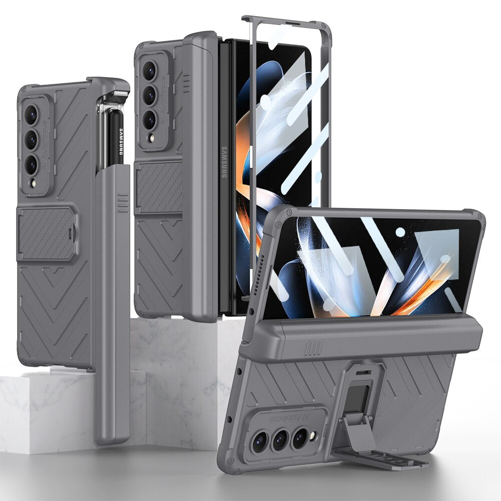 Magnetic Case with Kickstand & Pen Holder For Galaxy Z Fold Series
