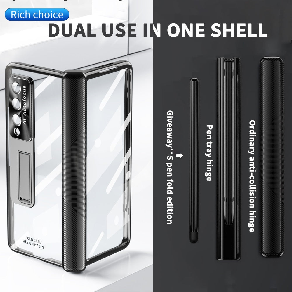 Transparent Case With S Pen For Samsung Galaxy Z Fold Series