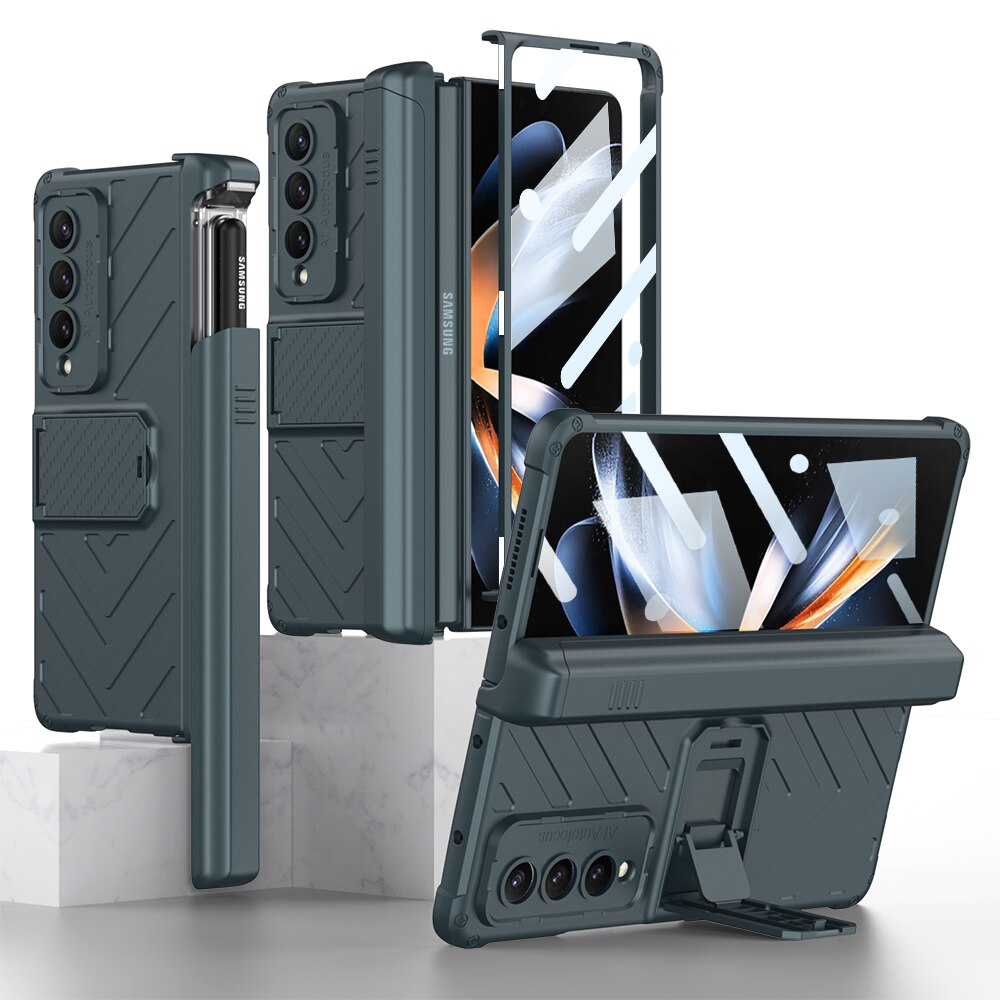 Magnetic Case with Kickstand & Pen Holder For Galaxy Z Fold Series