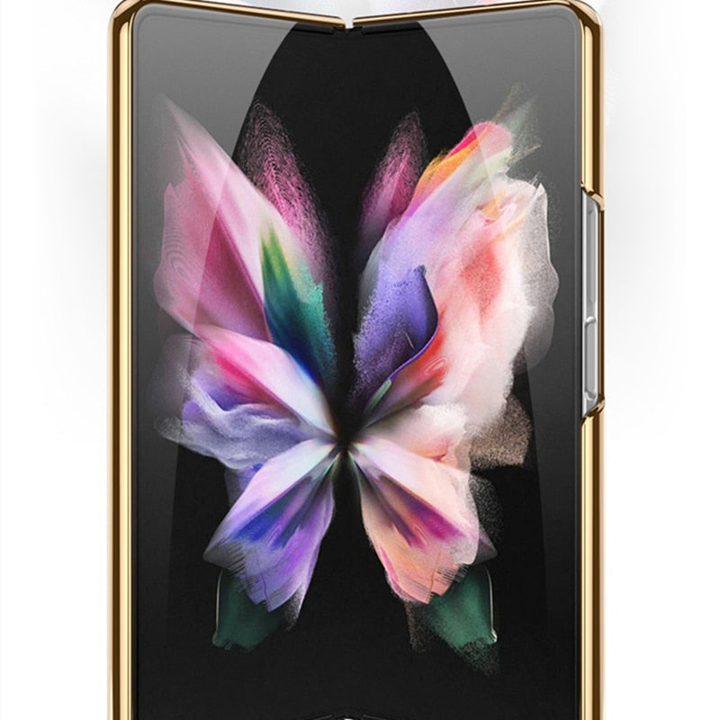 Luxury Tempered Glass Case For Galaxy Z FOLD