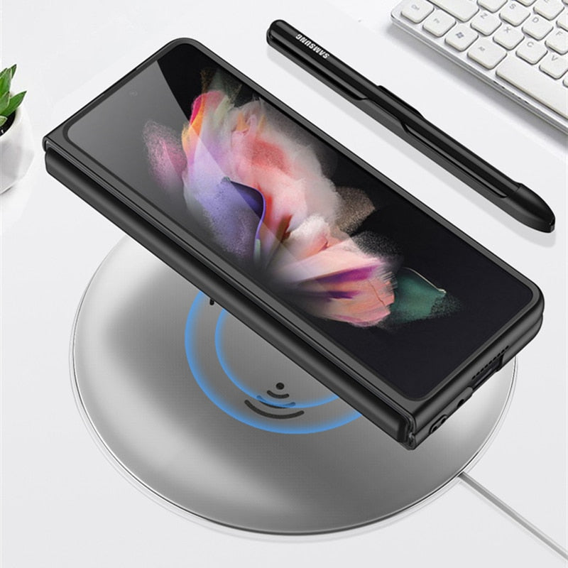 Removable Pen Holder Leather Cover For Z FOLD