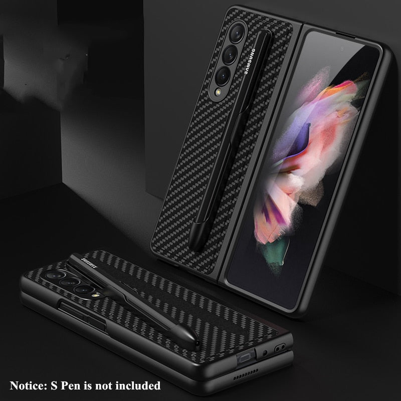 Removable Pen Holder Leather Cover For Z FOLD