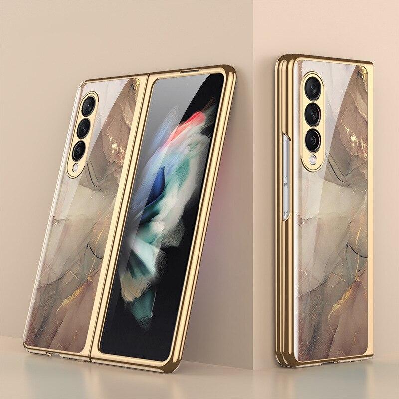 Luxury Tempered Glass Case For Galaxy Z FOLD