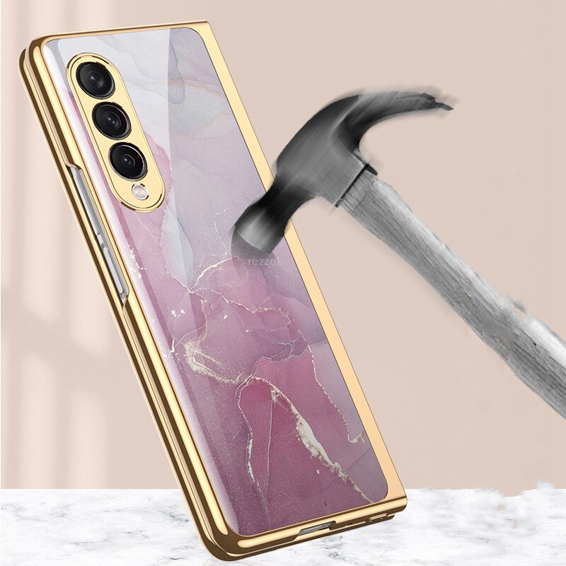 Luxury Tempered Glass Case For Galaxy Z FOLD