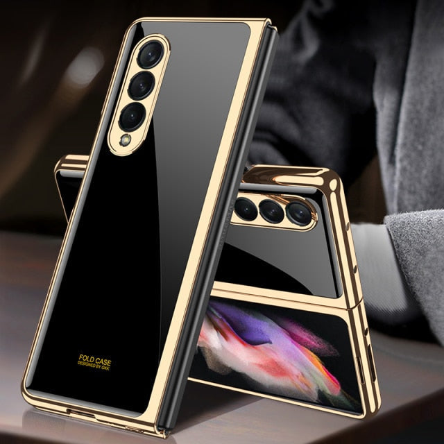 Luxury Tempered Glass Case For Galaxy Z FOLD