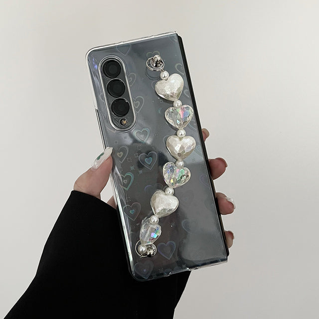 3D Crystal Bracelet Case For Galaxy Z FOLD