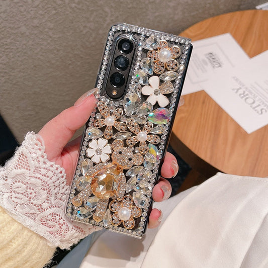 Fashion Diamond Flower Phone case For Samsung Galaxy Z Fold Series