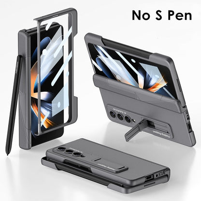Magnetic Hinge Case WITH Side Pen Holder for Samsung Galaxy Z Fold 4