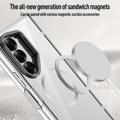 Magnetic Clear Case with Kickstand for Galaxy Z Fold