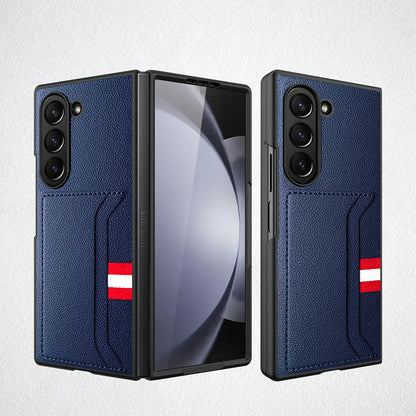 Leather Case with Card Holder for Samsung Galaxy Z Fold 6