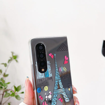 Romantic Iron Tower Old Castle Phone Case For Samsung Galaxy Z Fold 4