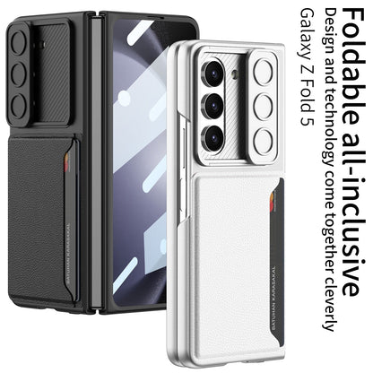 Ultrathin Matte Case with Card Holder For Samsung Galaxy Z Fold 5