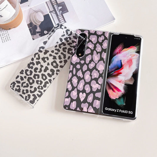 Woman Fashion Leopard Pattern Phone Case For Samsung Galaxy Z Fold Series