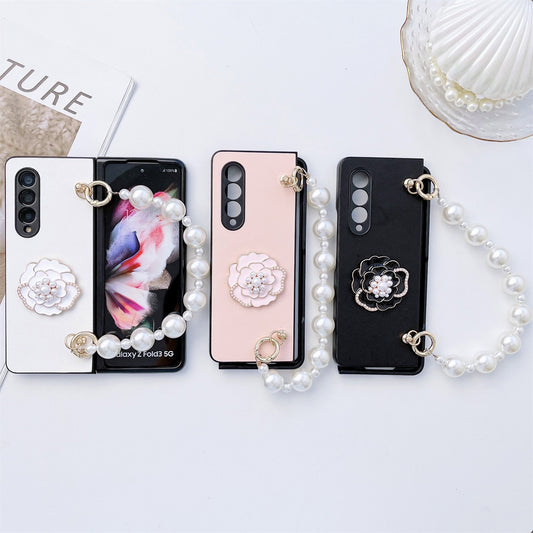 Luxury Pearl Bracelet Chain Case for Samsung Galaxy Z Fold Series