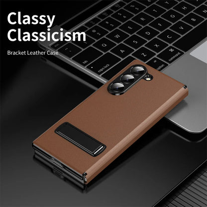 Luxury Leather Magnetic Kickstand Case