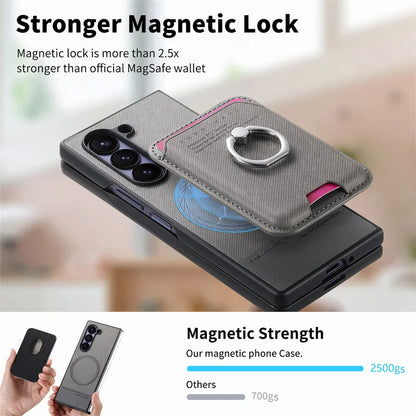 Detachable Leather Wallet Case