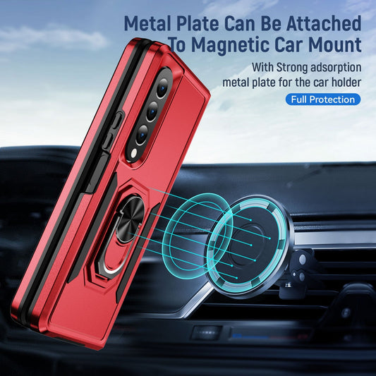Luxury Finger Ring Shockproof Case for Samsung Galaxy Z Fold Series