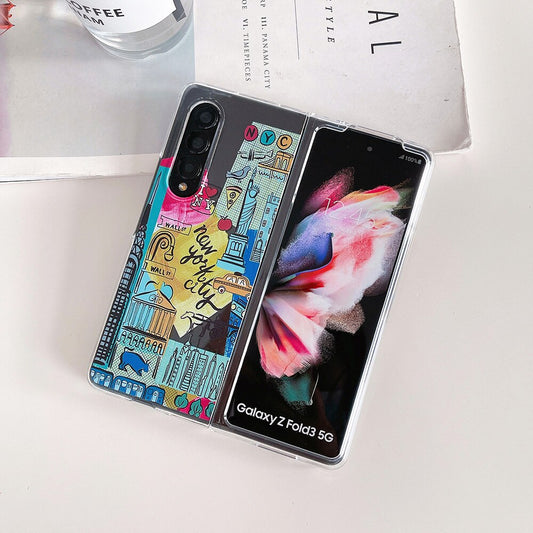Romantic Iron Tower Old Castle Phone Case For Samsung Galaxy Z Fold Series