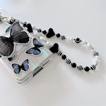 Black Butterfly Phone Stand Case for Samsung Galaxy Z Fold 4