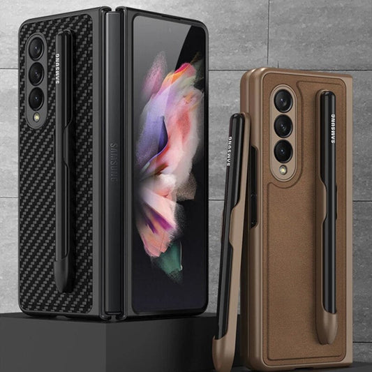 Removable Pen Holder Leather Cover For  Z FOLD