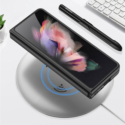 Removable Pen Holder Leather Cover For  Z FOLD 4