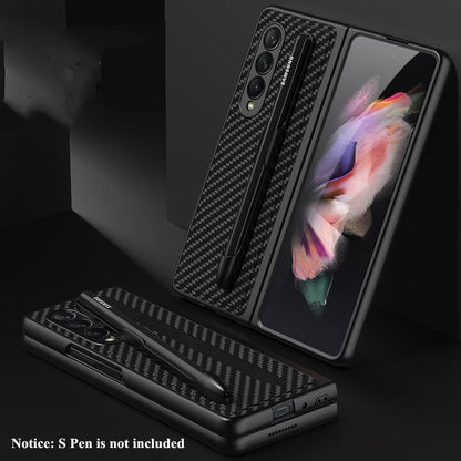 Removable Pen Holder Leather Cover For  Z FOLD 4