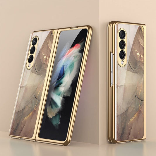 Luxury Tempered Glass Case For Galaxy Z FOLD